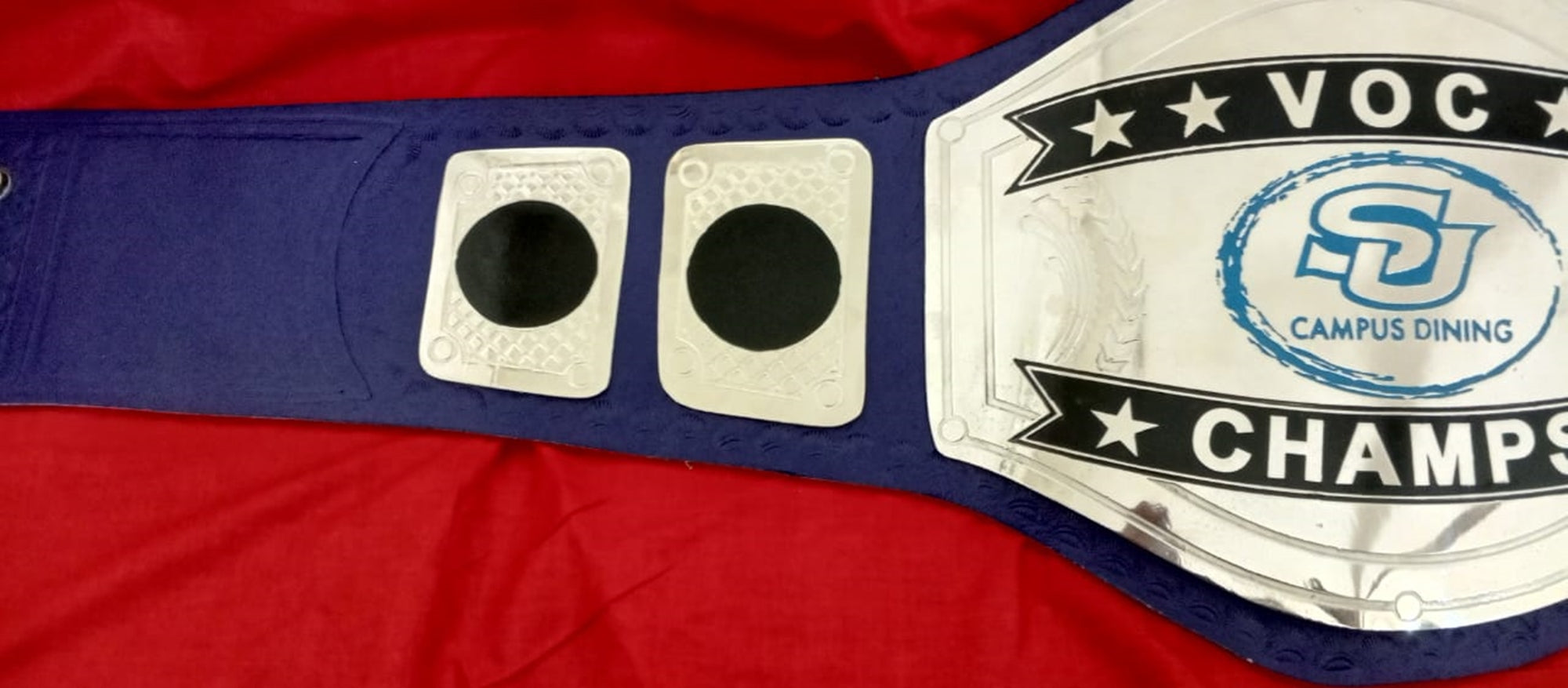 Custom Name and SU Campus Dining Logo Wrestling Championship Belt - Customize Wrestling Belts