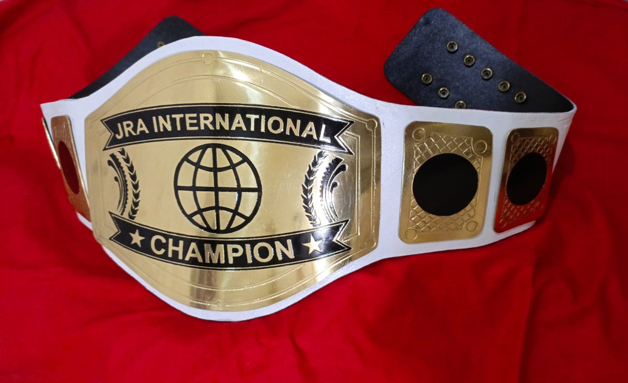 Custom Name and World Logo Wrestling Championship Belt - Customize Wrestling Belts