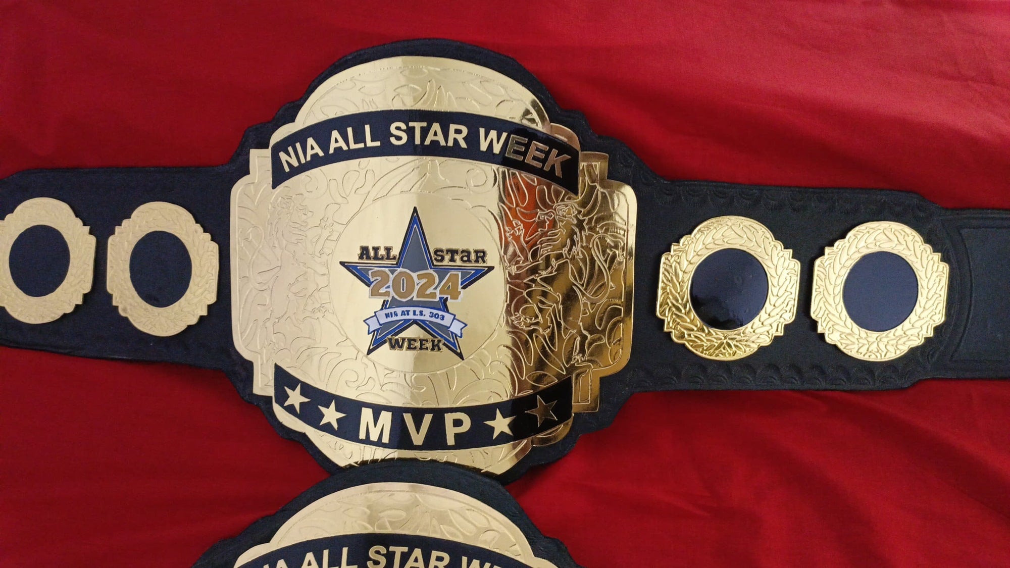 Custom Name and Star Logo Wrestling Championship Belt - Customize Wrestling Belts