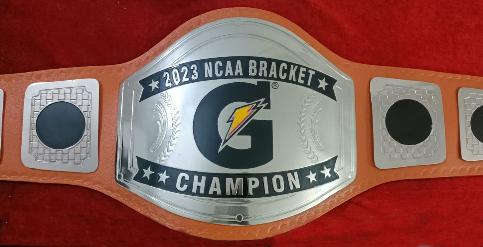 Custom Name and G Spark Logo Wrestling Championship Belt - Customize Wrestling Belts