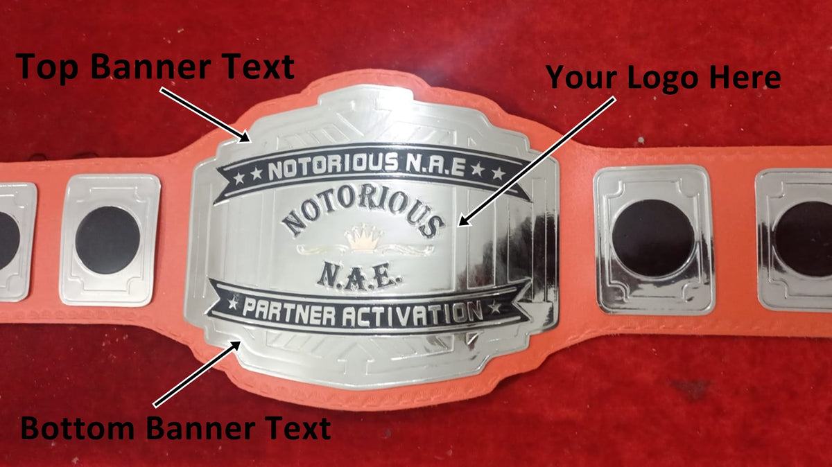 Custom Name & Golden Crown Logo Championship Belt USA