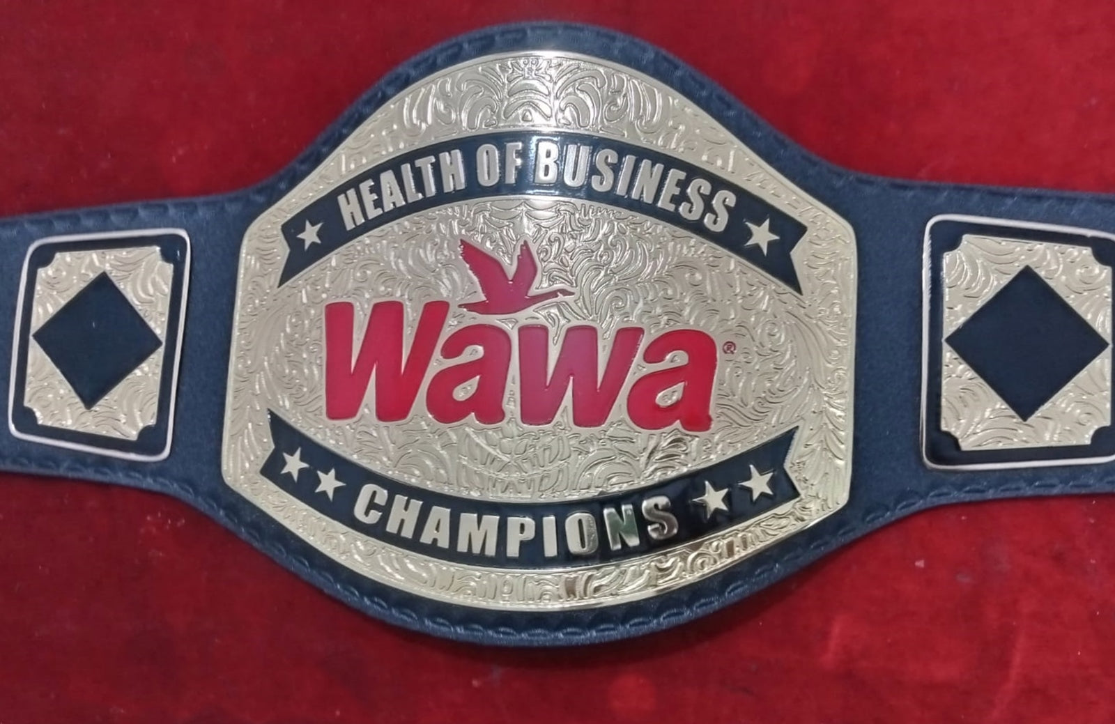 Custom WAWA Flying Bird Logo Wrestling Championship Belt - Customize Wrestling Belts