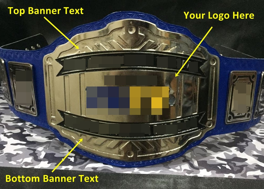 Custom Name and  Logo Championship Belt - Customize Wrestling Belts