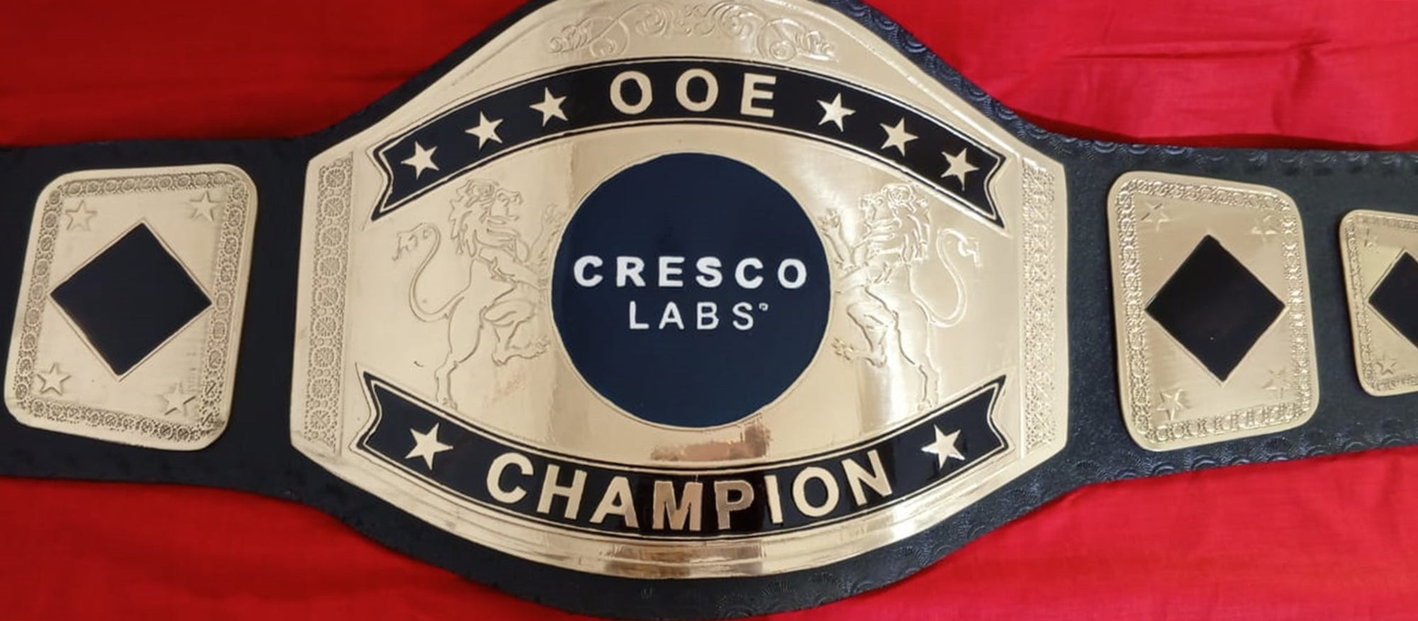 Custom Name and Cresco Labs Logo Wrestling Championship Belt - Customize Wrestling Belts