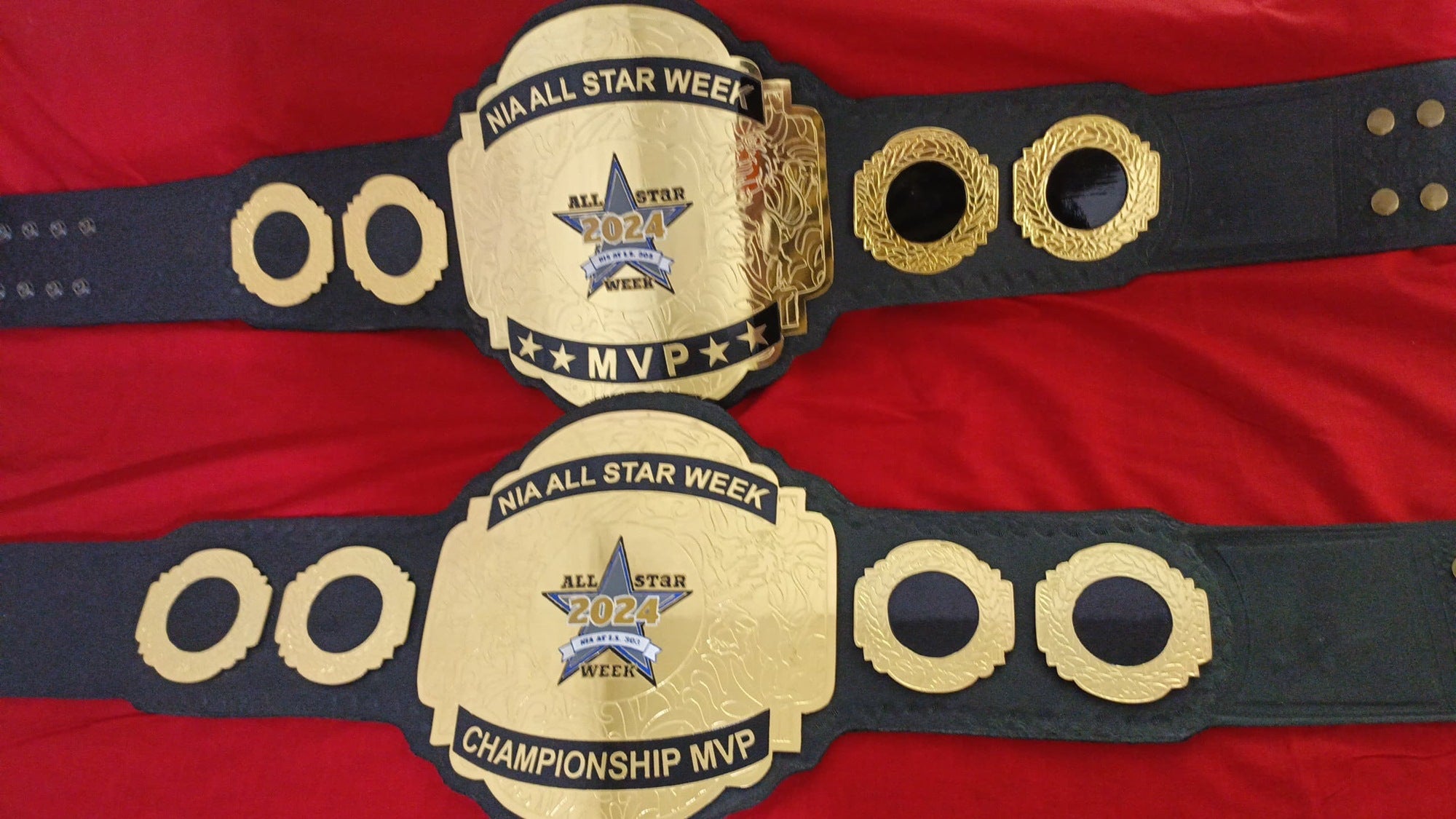 Custom Name and Star Logo Wrestling Championship Belt - Customize Wrestling Belts