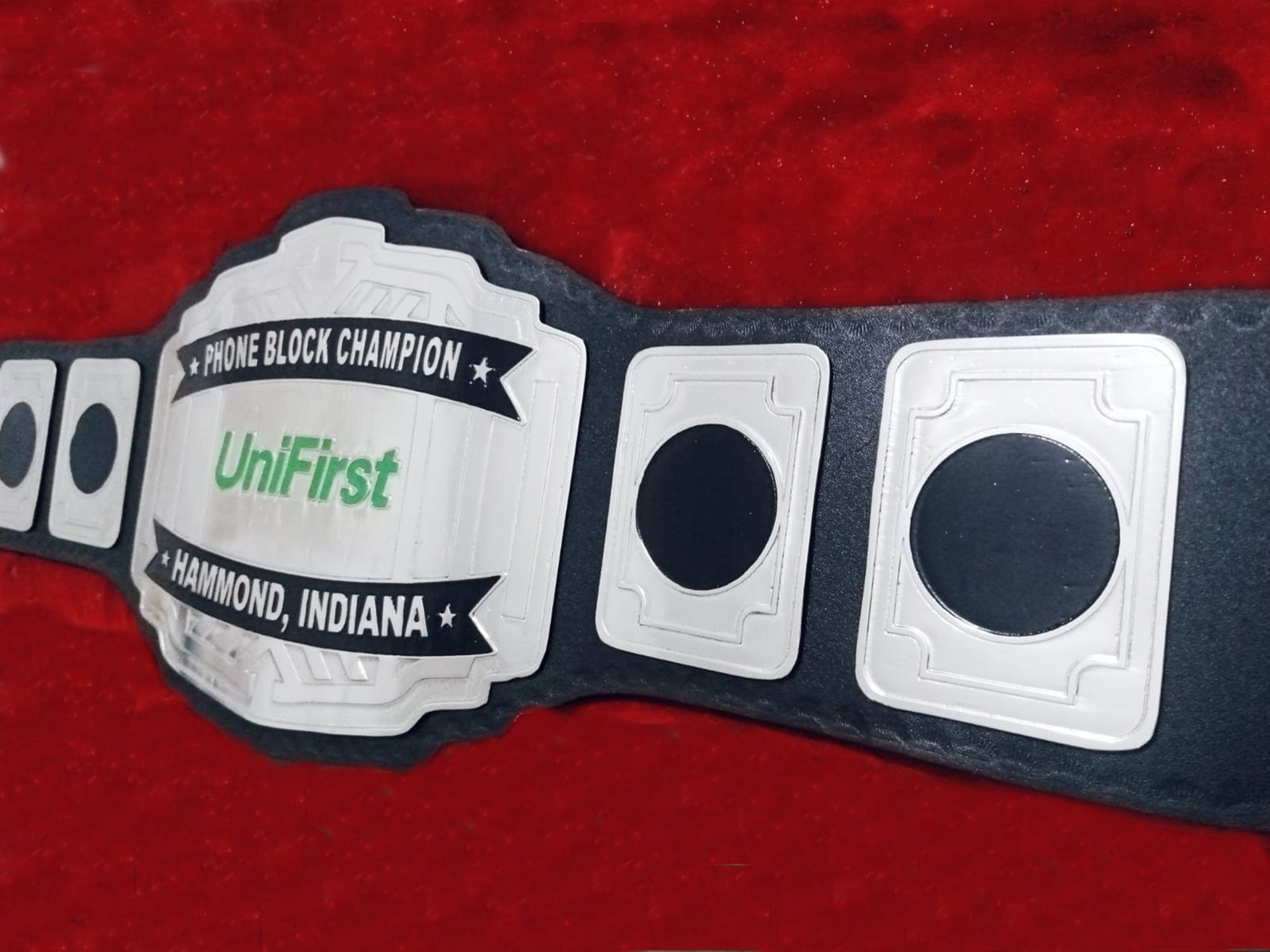 Custom UniFirst Logo Wrestling Championship Belt - Customize Wrestling Belts