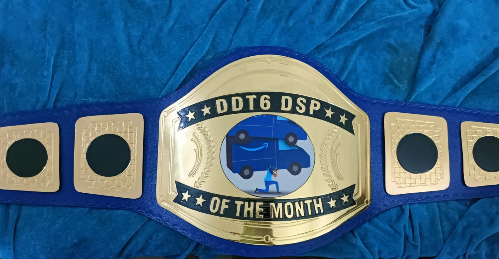 Custom Name and Shipping Truck Logo Wrestling Championship Belt - Customize Wrestling Belts