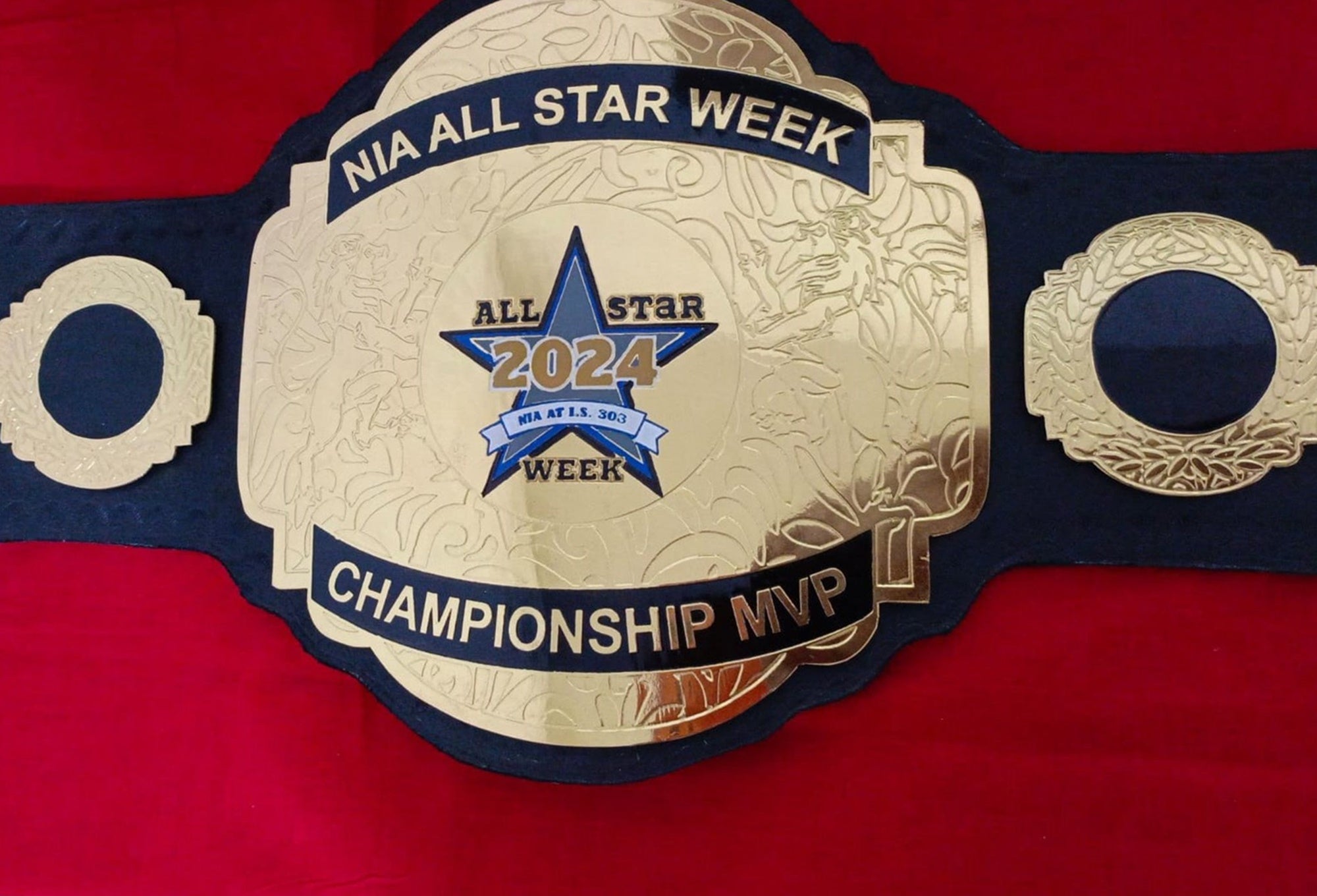 Custom Name and Star Logo Wrestling Championship Belt - Customize Wrestling Belts