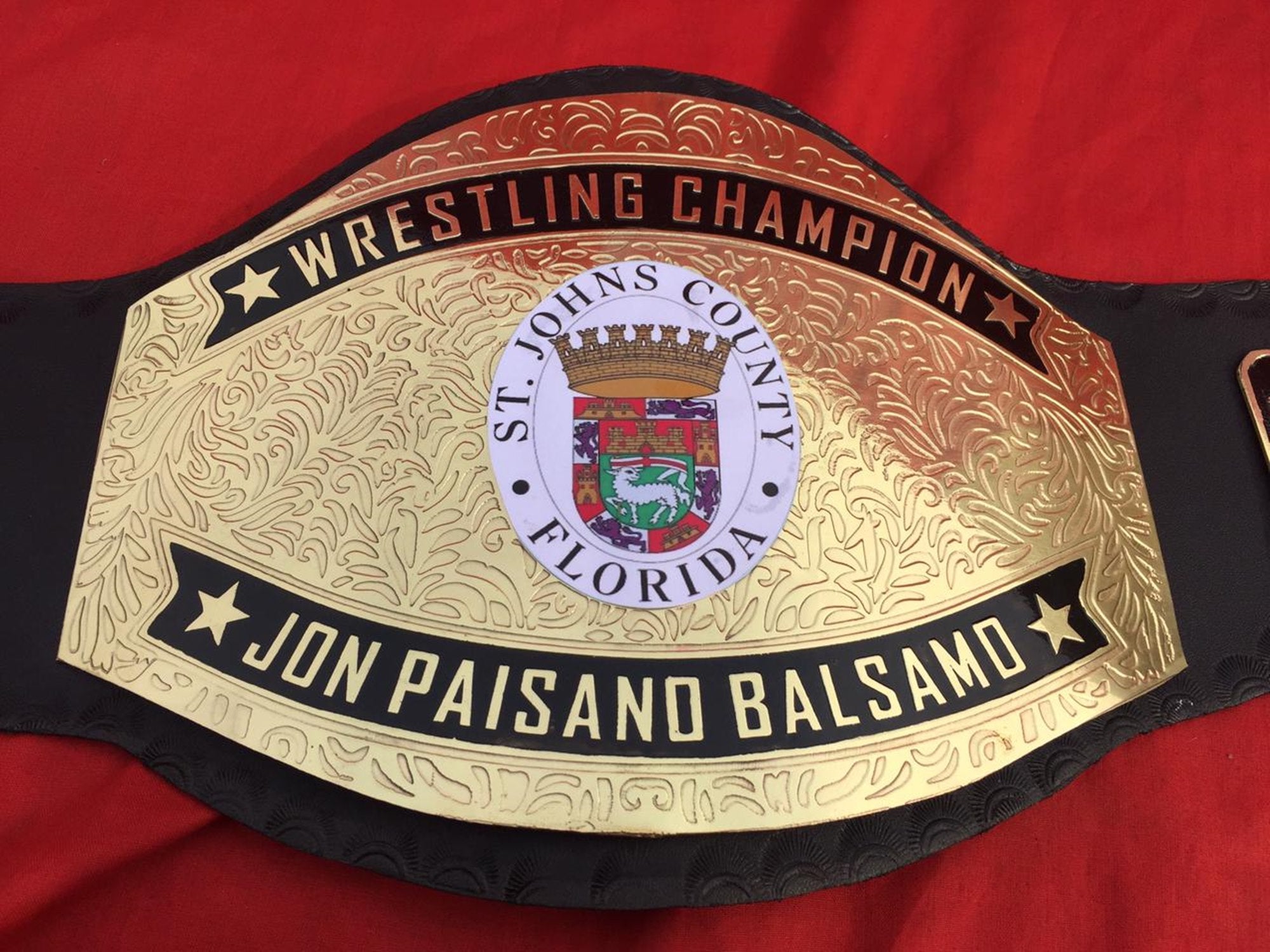 Custom Name and School Logo For Your Institute Wrestling Championship Belt - Customize Wrestling Belts