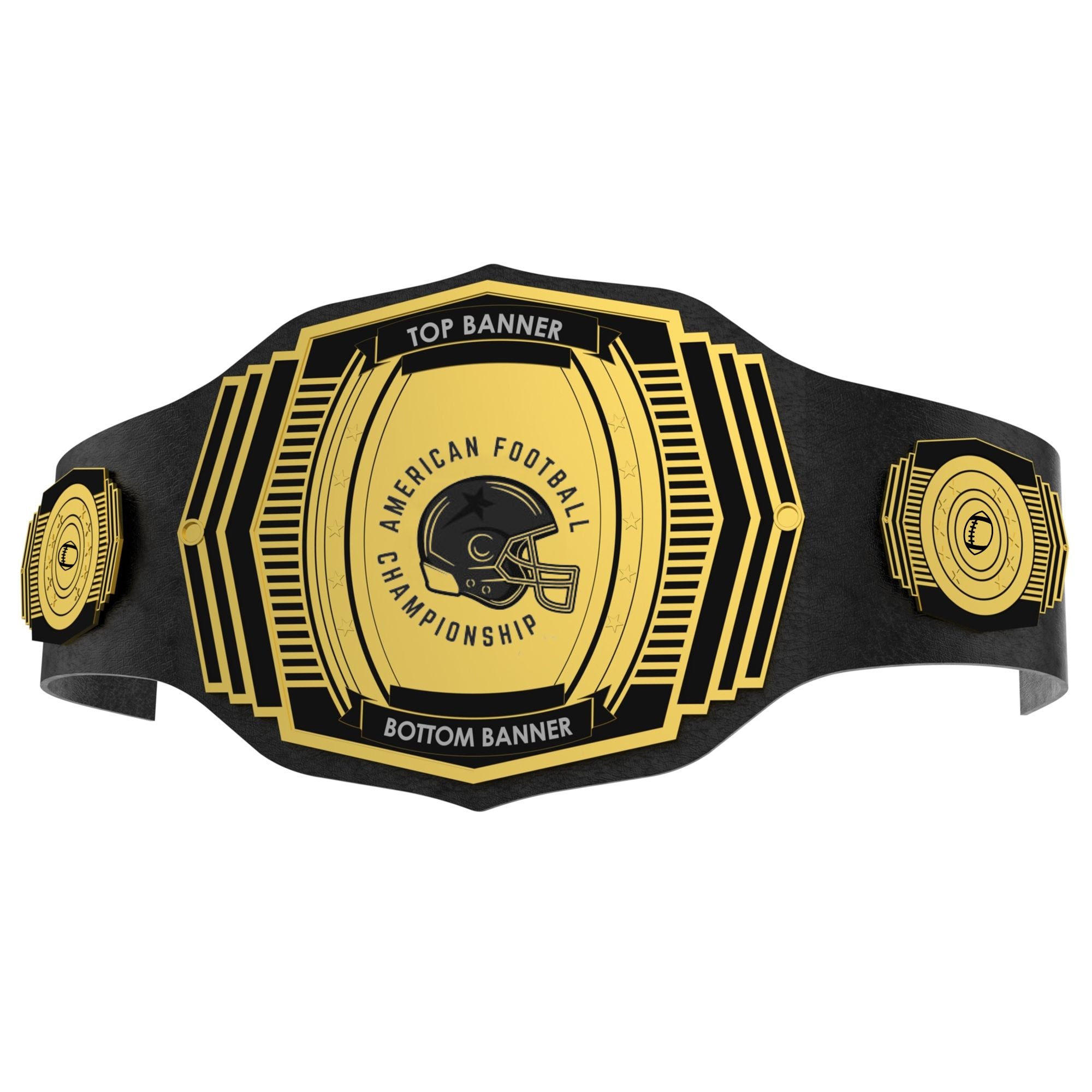 Custom American Football Championship Belt - Customize Wrestling Belts Customize Wrestling Belts2mm BrassBlackCustom American Football Championship BeltCustomize Wrestling Belts