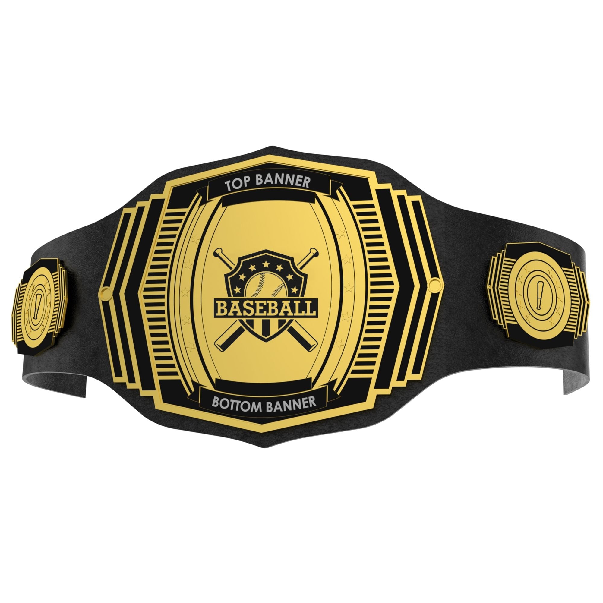 Custom Baseball Championship Belt - Customize Wrestling Belts Customize Wrestling Belts2mm BrassBlackCustom Baseball Championship BeltCustomize Wrestling Belts