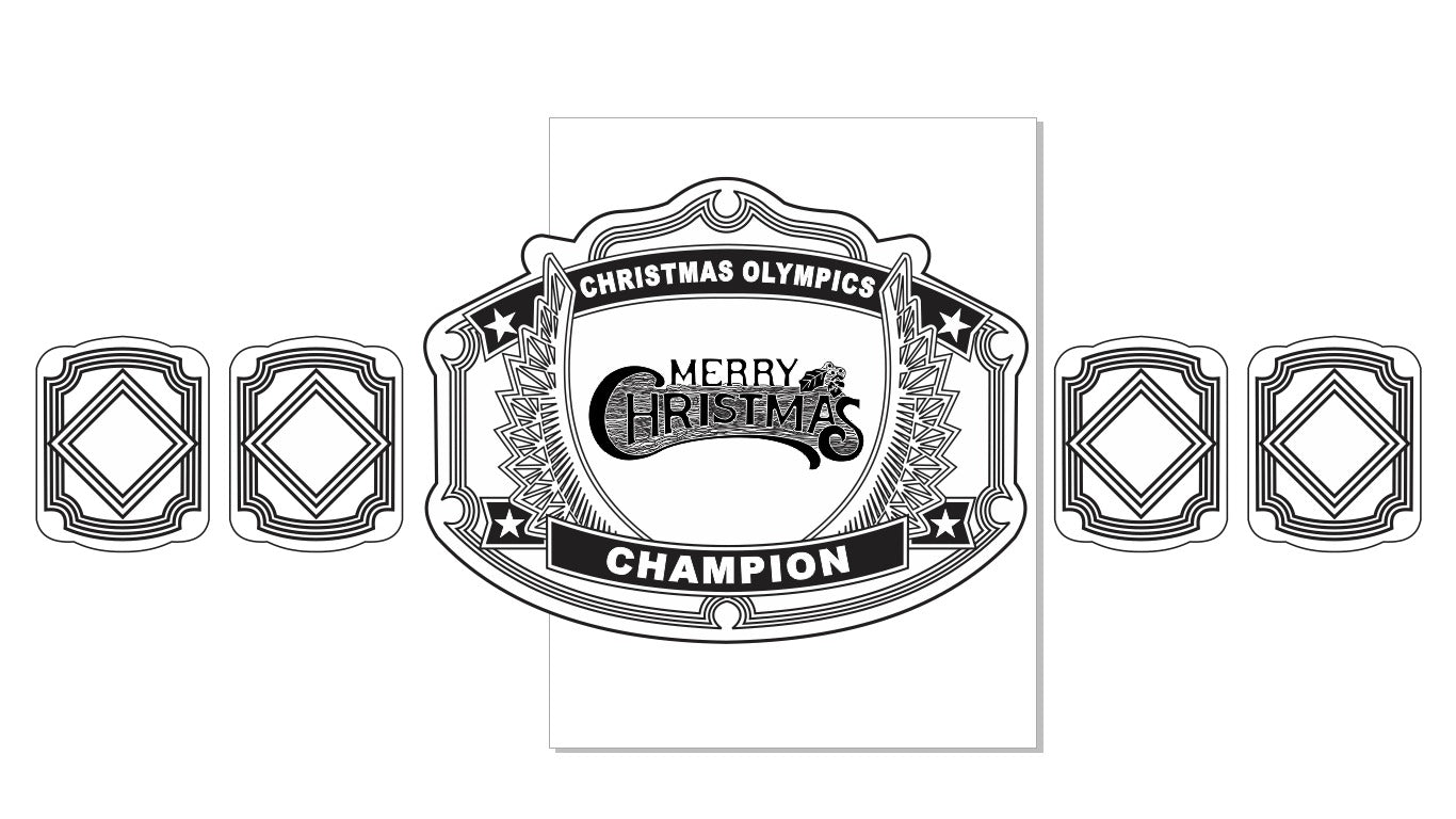 Christmas Championship Wrestling Belt