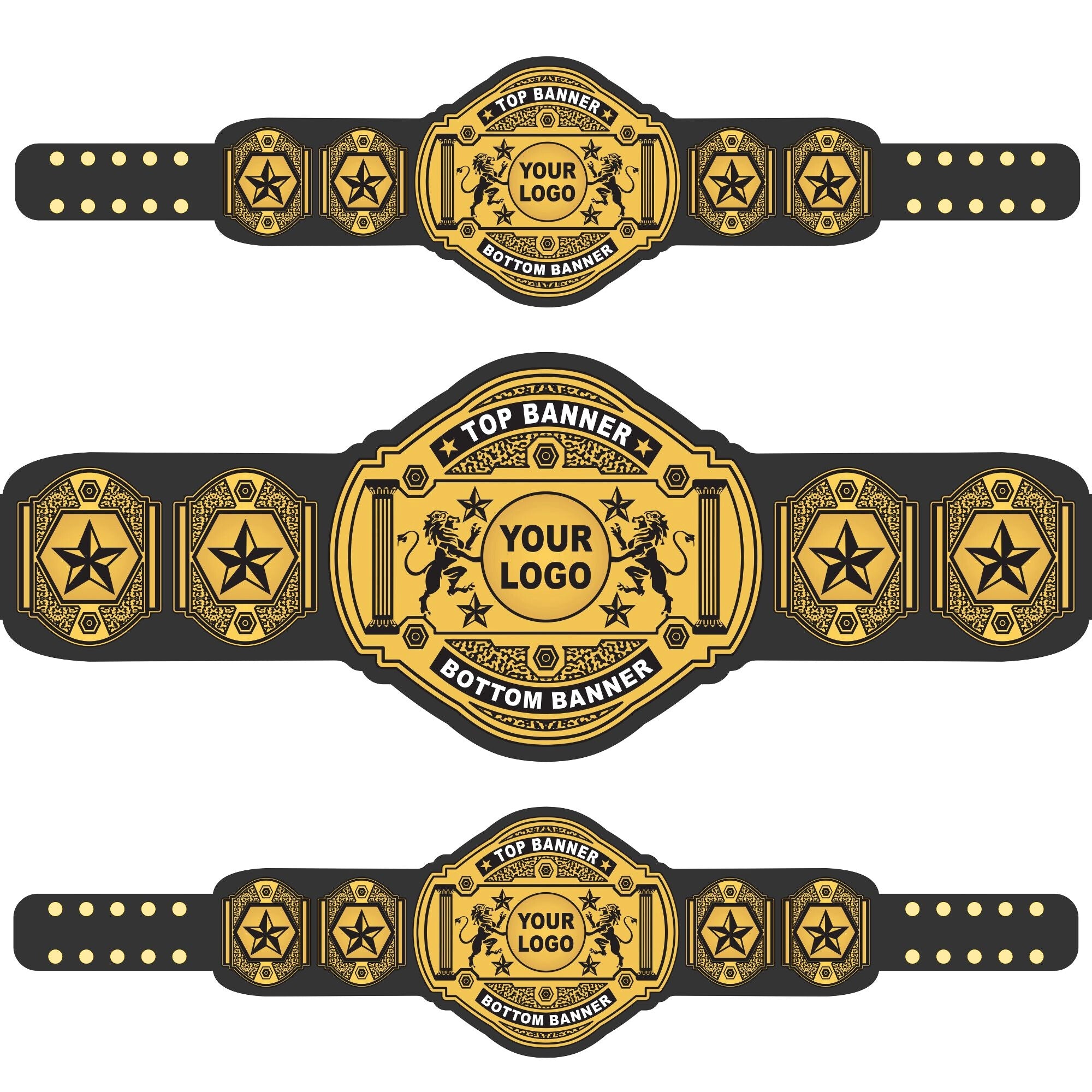 Personalized Wrestling Title Belt