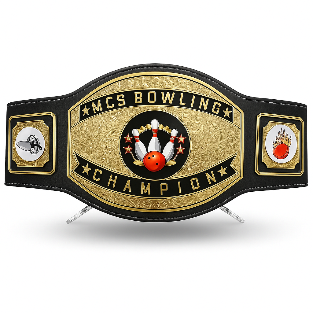 Custom Bowling Championship Belt