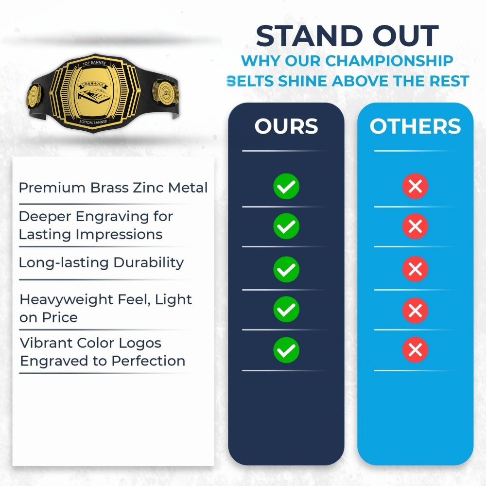 Premium Cornhole Championship Belt