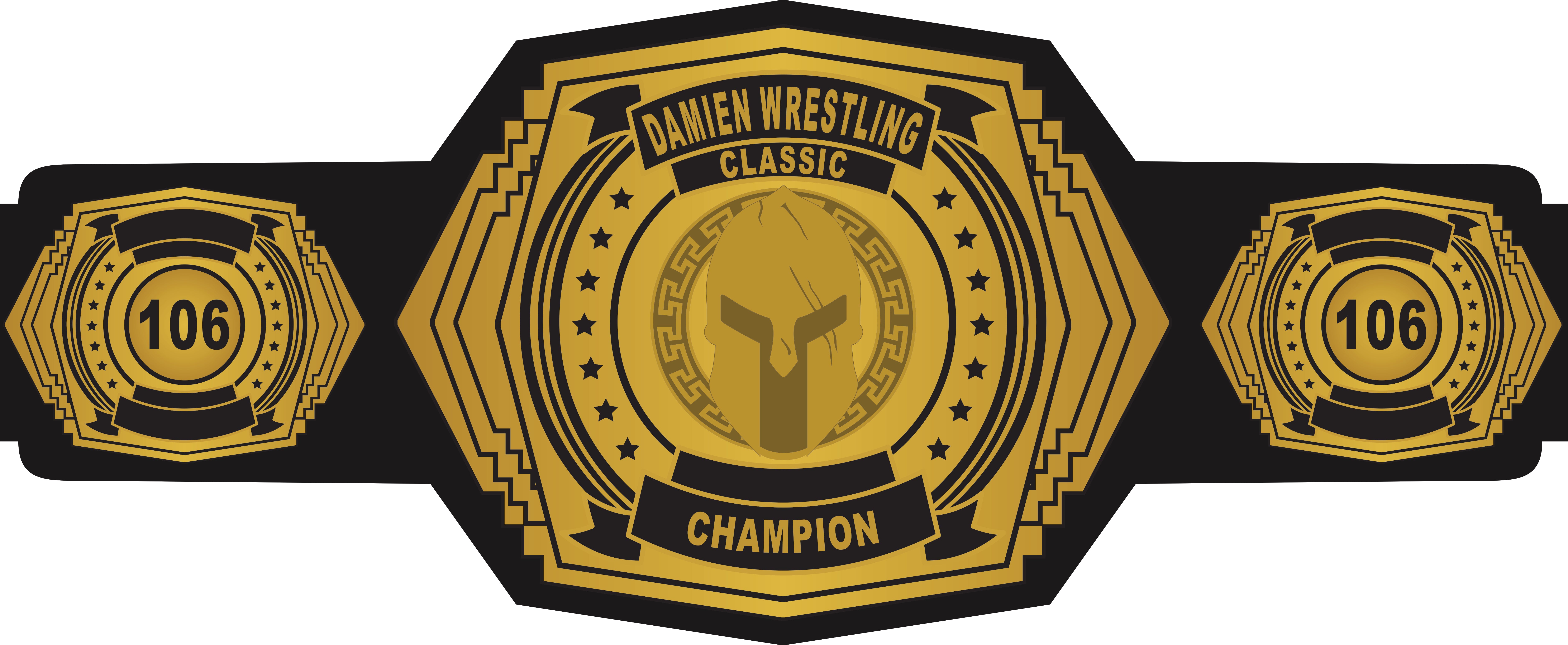 Damien wrestling belt