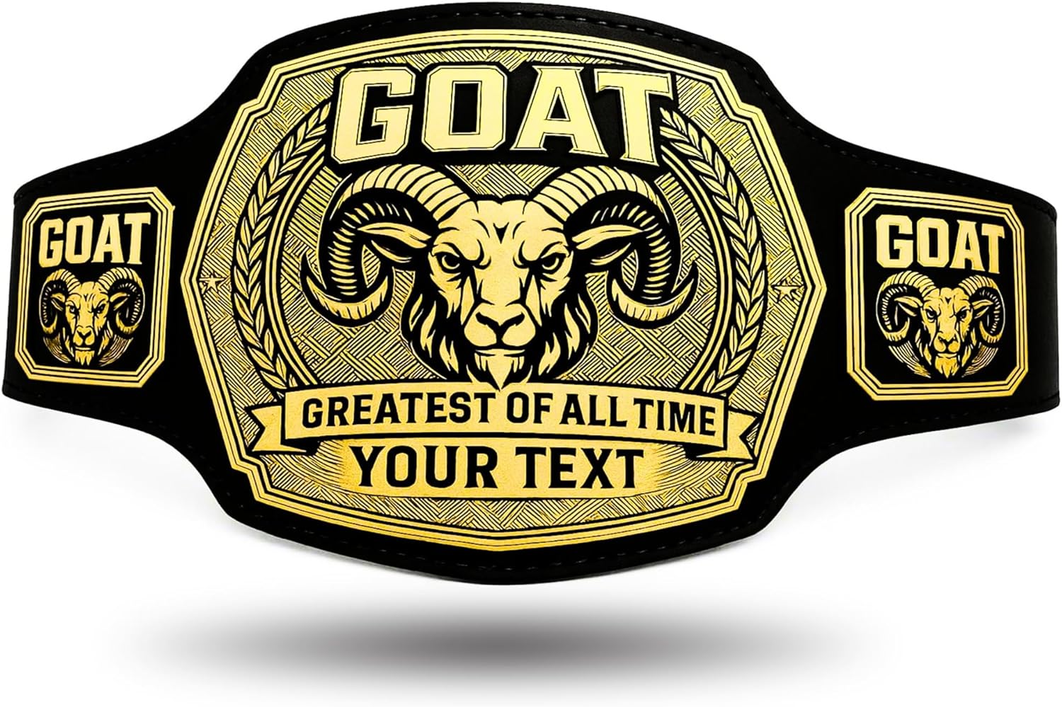Goat Championship Belt - Ultimate Goat Trophy, Award, and Medal - Perfect Greatest of All Time Decor and Gifts