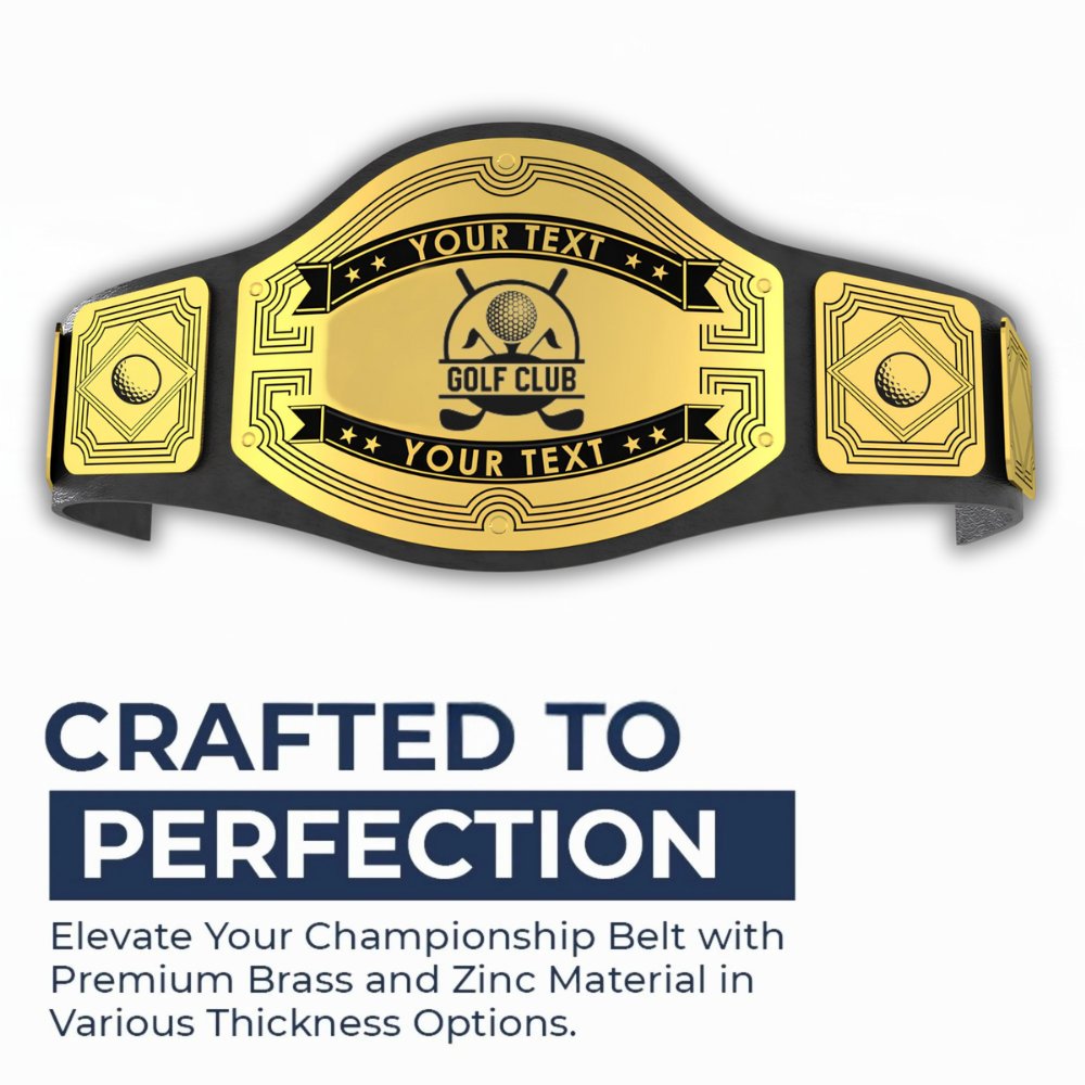 Custom Golf Championship Belt