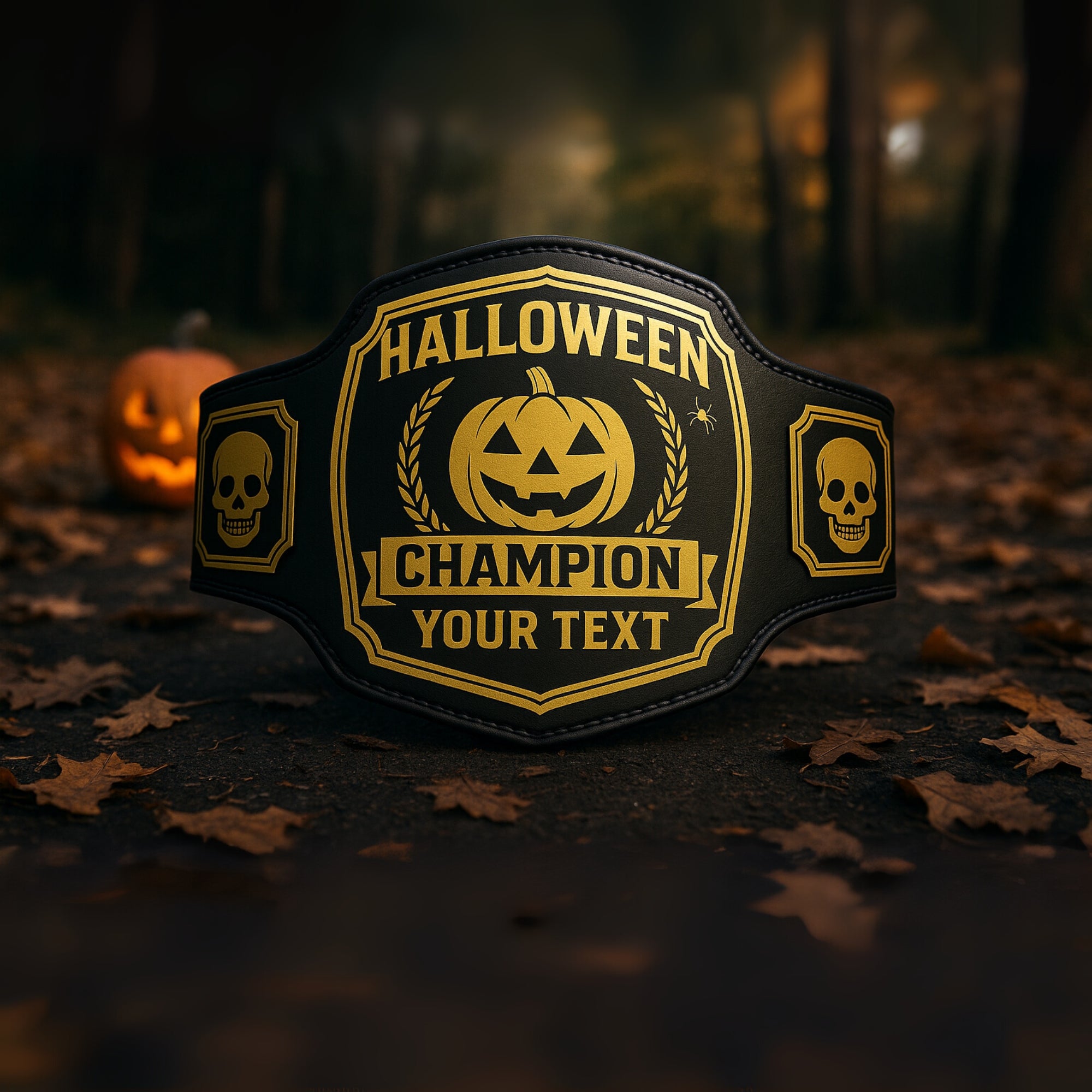 Customized Halloween Championship Belt
