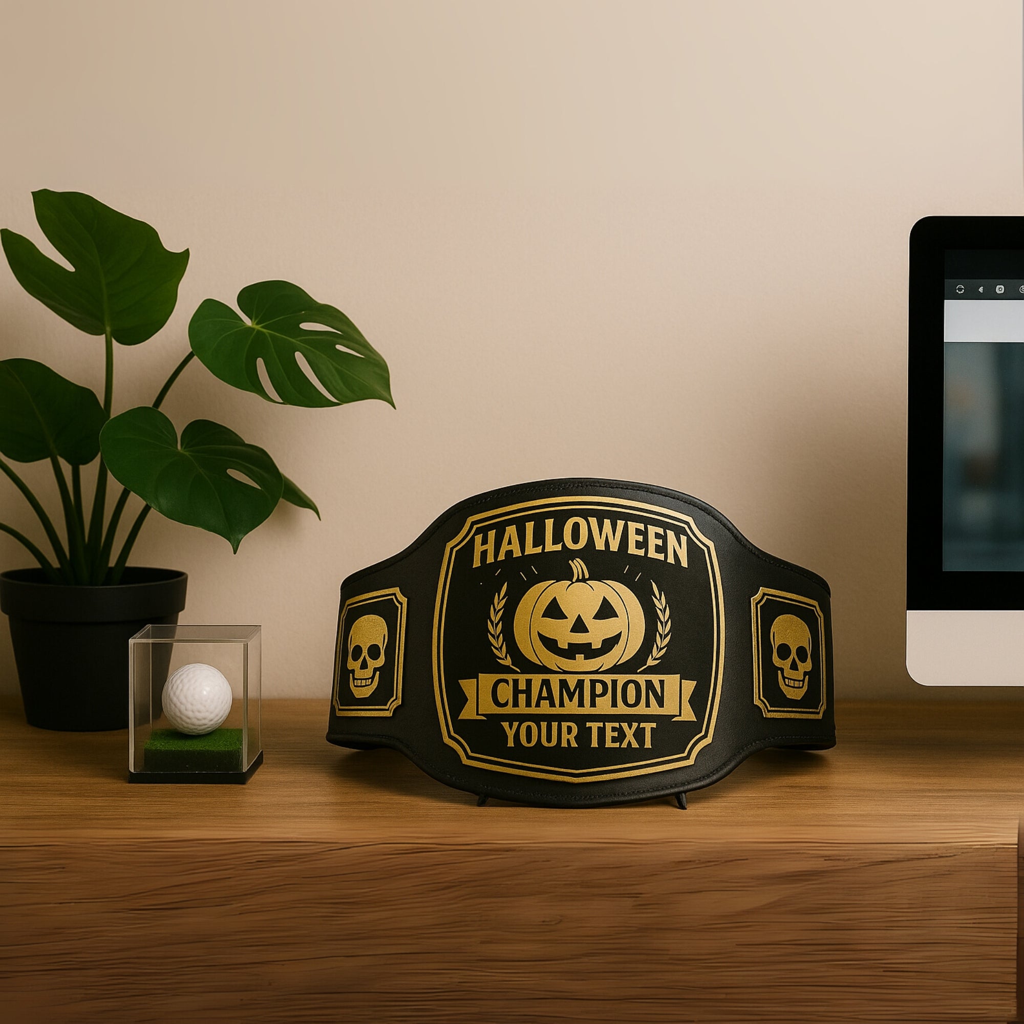 Customized Halloween Championship Belt