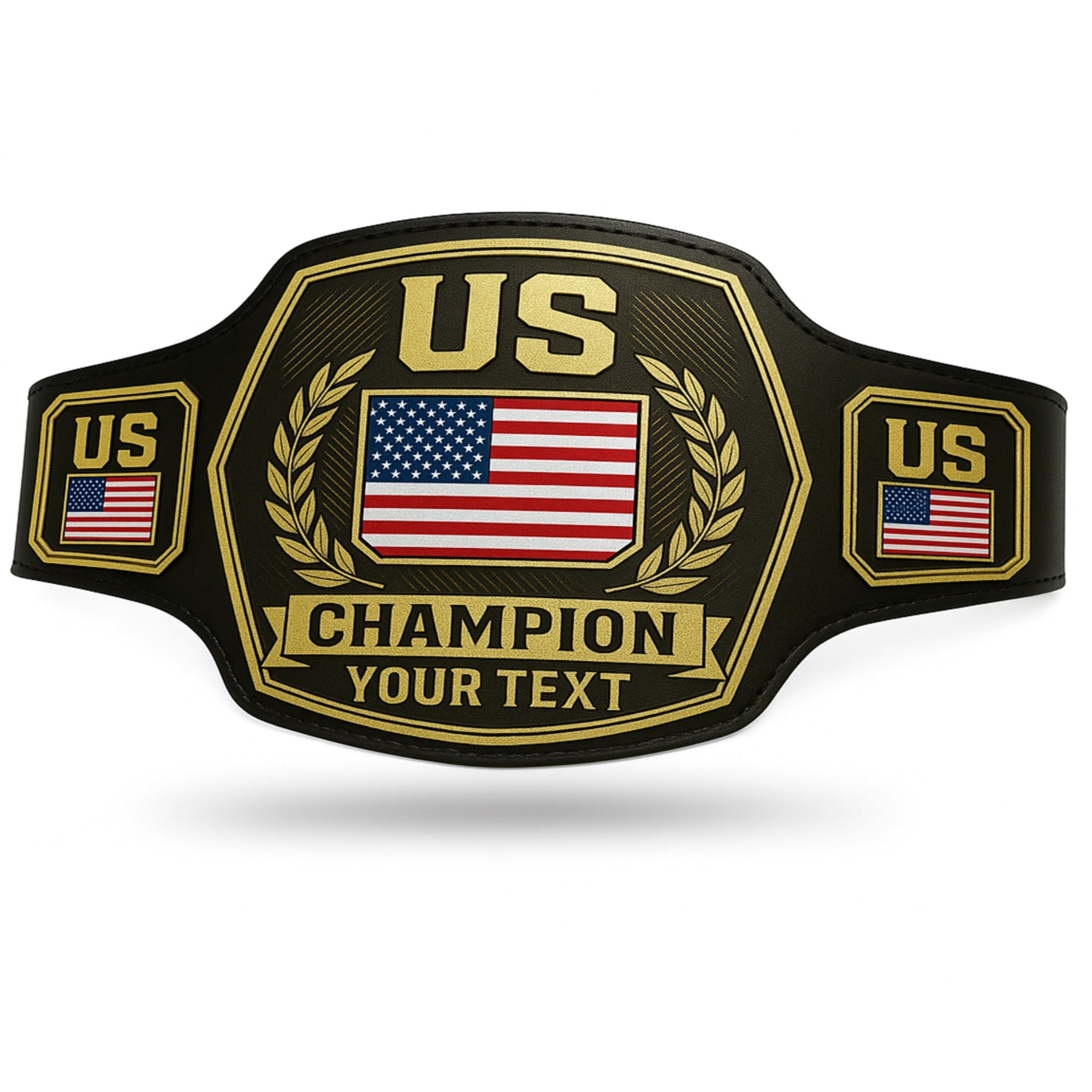 Customized United States Championship Belt - Customize Wrestling Belts Customize Wrestling Belts2mm BrassBlackCustomized United States Championship BeltCustomize Wrestling Belts