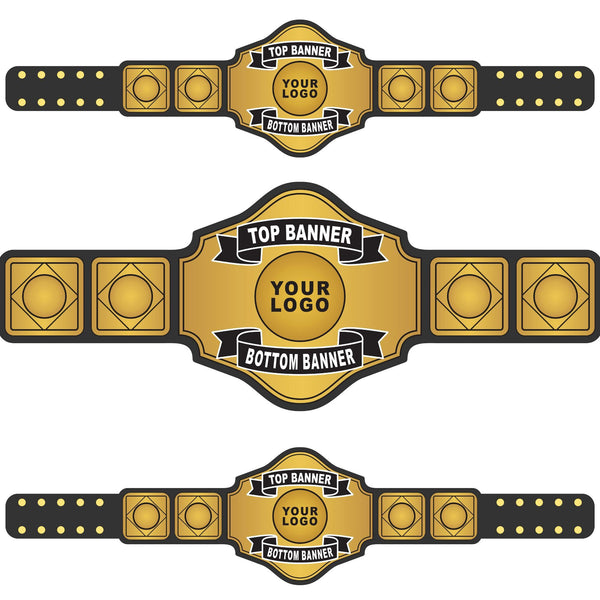 Authentic Wrestling Championship Belt Design