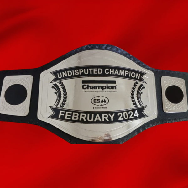 Custom Name and ESM Logo Wrestling Championship Belt - Customize Wrestling Belts