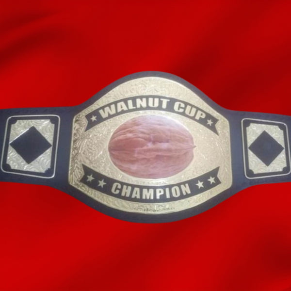 Custom Name And Walnut Logo Wrestling Championship Belt