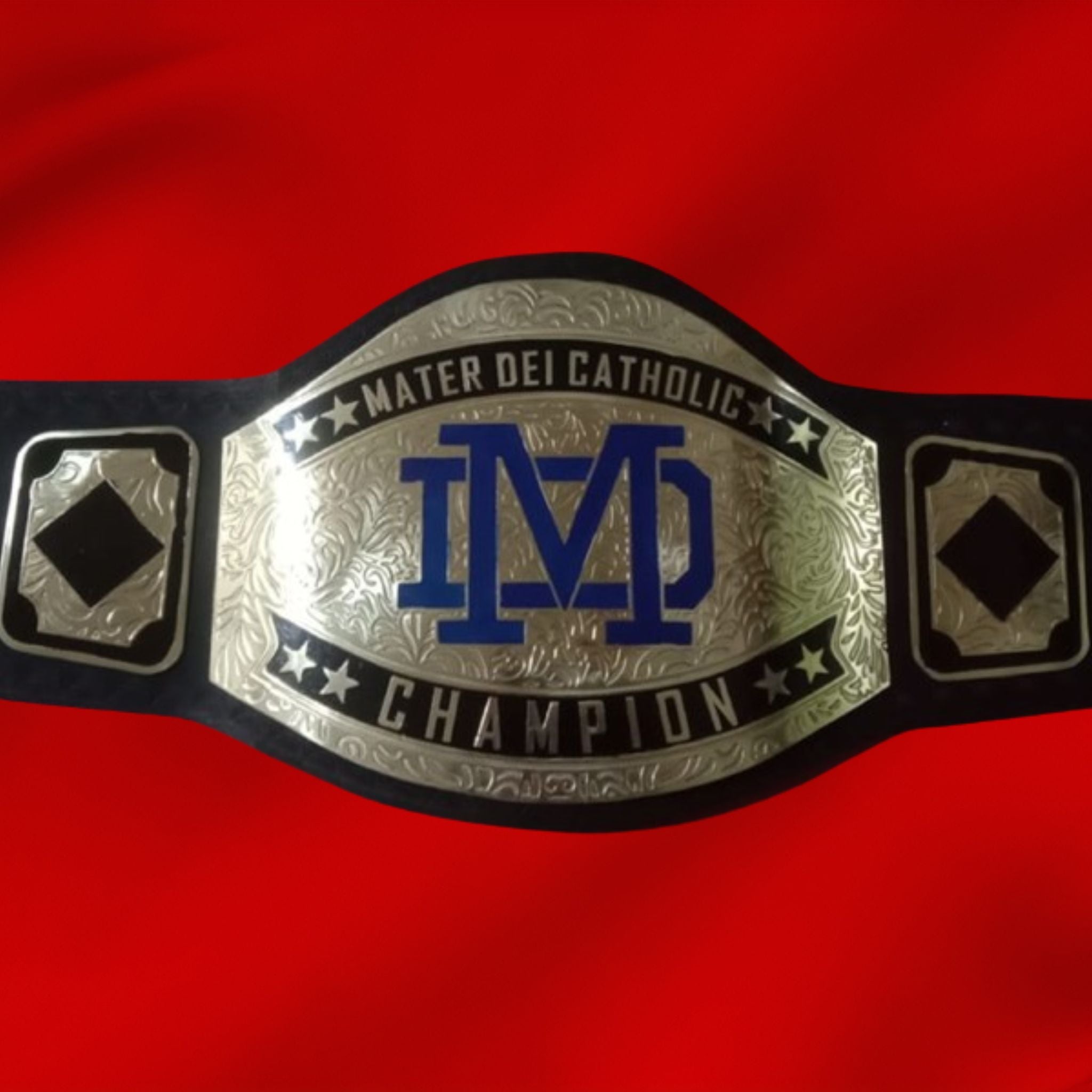 Custom Mater Dei Catholic Logo Wrestling Championship Belt