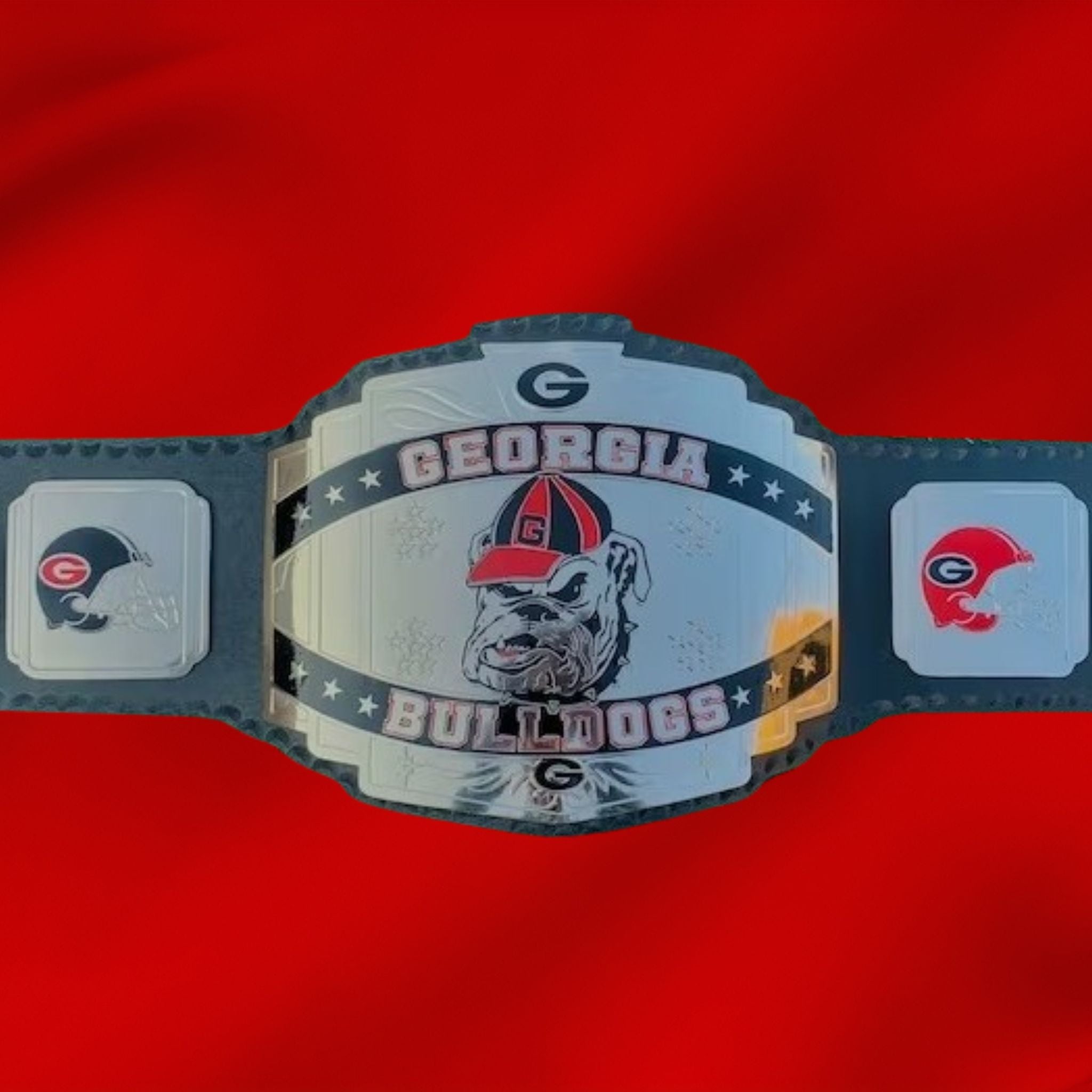 SIlver Plate Customized Georgia Bulldogs Championship Belt
