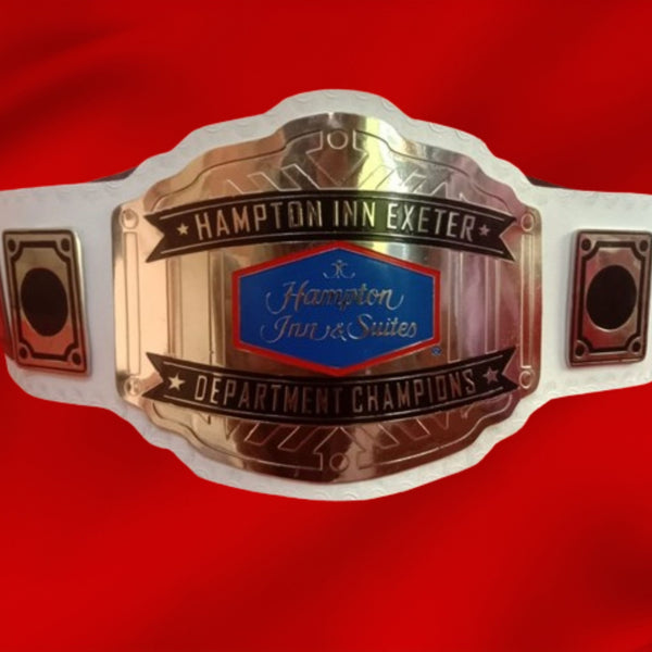 Custom Name and Hampton Inn And Suites Logo Wrestling Championship Belt - Customize Wrestling Belts