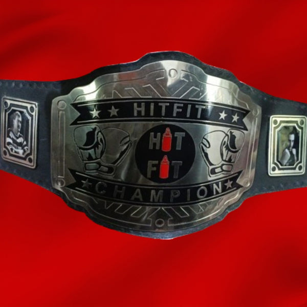HITFIT Boxing Glove Logo Championship Wrestling Belt - Customize Wrestling Belts
