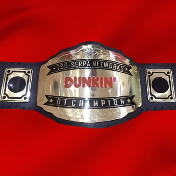 Custom Name And Dunkin Logo Wrestling Championship Belt