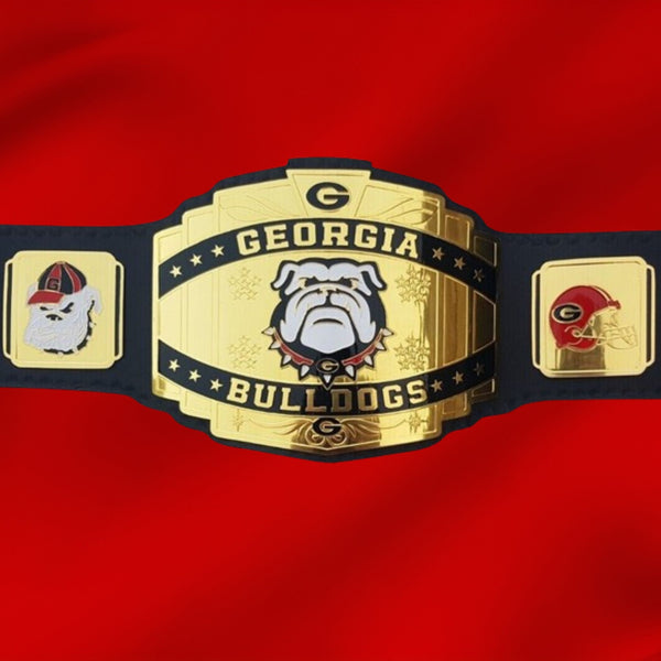 Golden Plate Customized Georgia Bulldogs Championship Belt