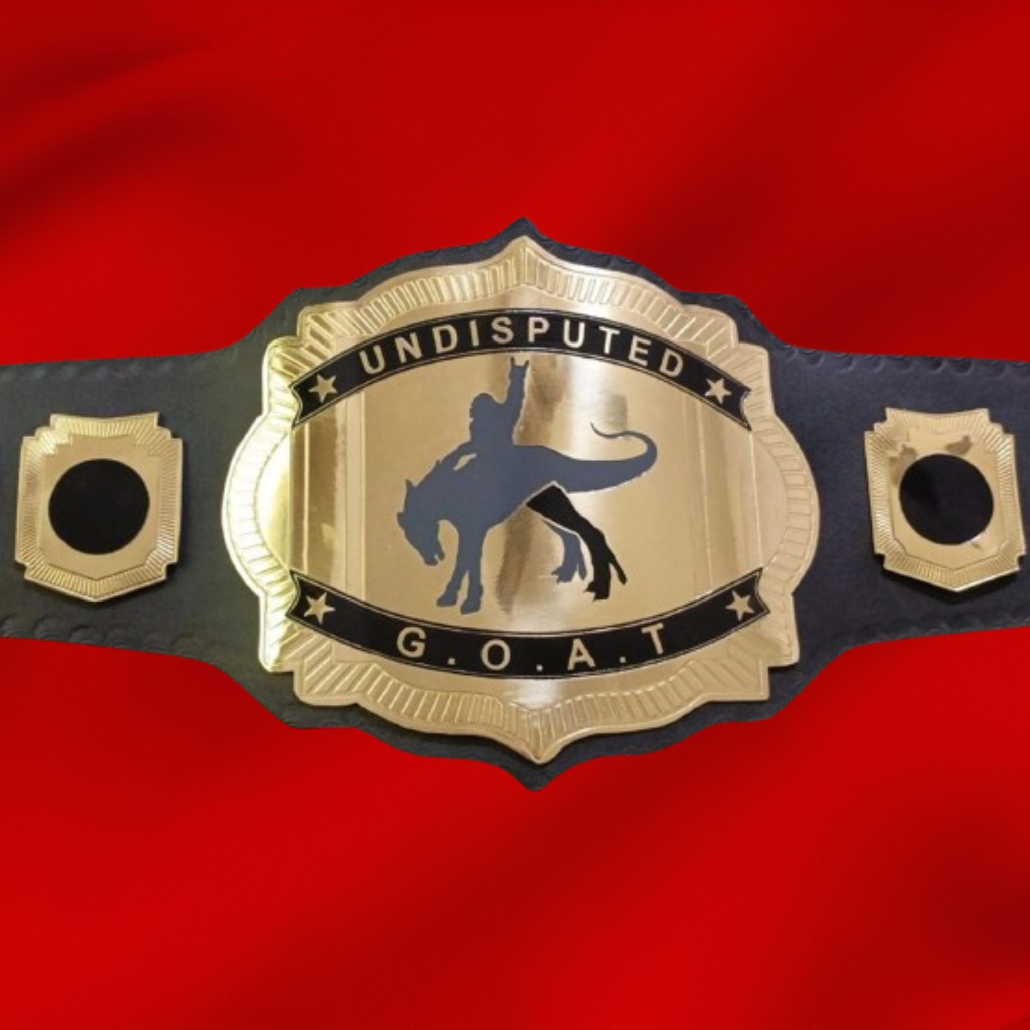 Custom Name and Men Riding Dragon Logo Wrestling Championship Belt - Customize Wrestling Belts