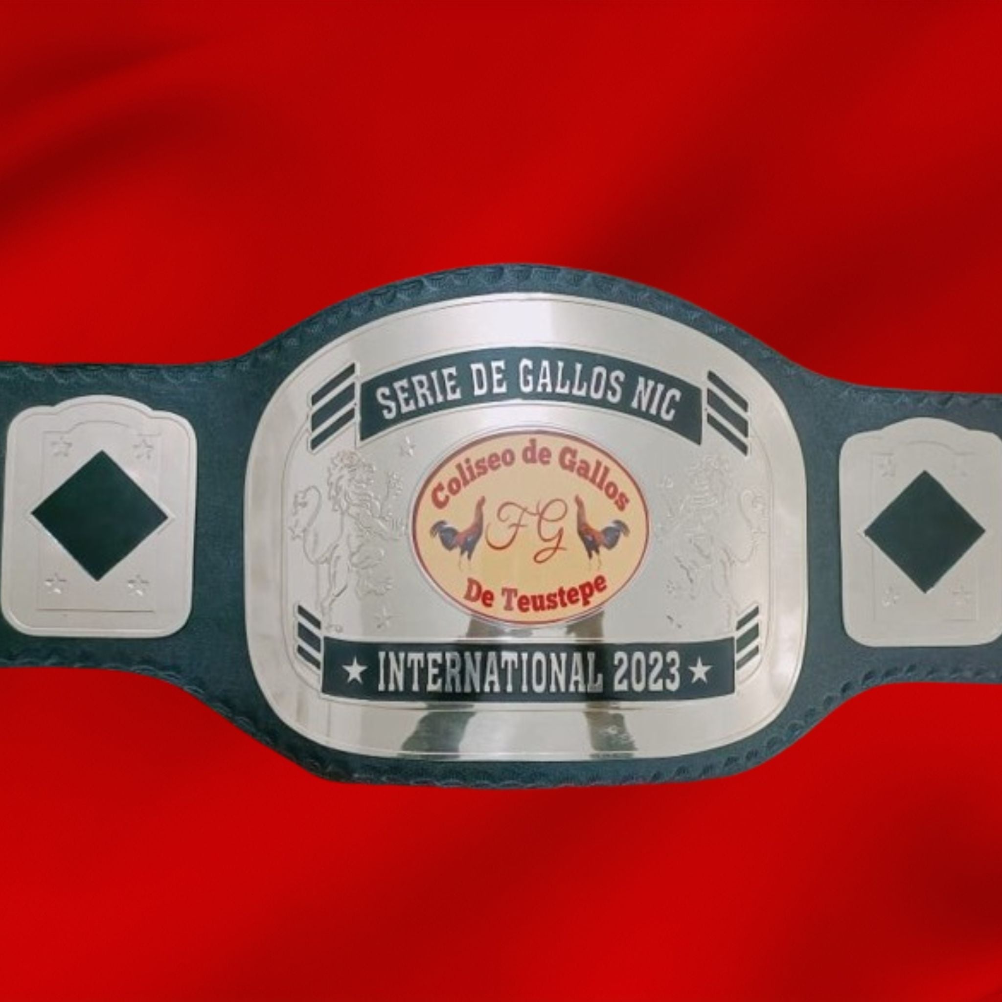 Custom Name and Cock Logo Wrestling Championship Belt - Customize Wrestling Belts