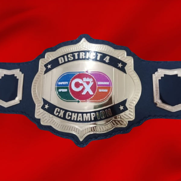 Custom Name and CX Logo Wrestling Championship Belt - Customize Wrestling Belts