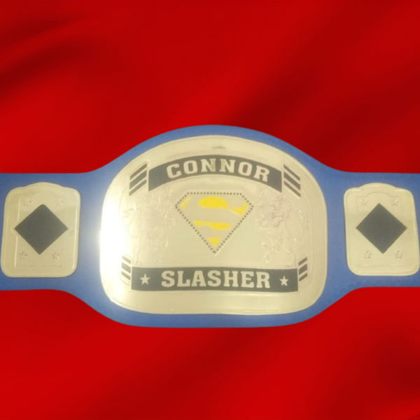 Custom Superman Logo Wrestling Championship Belt