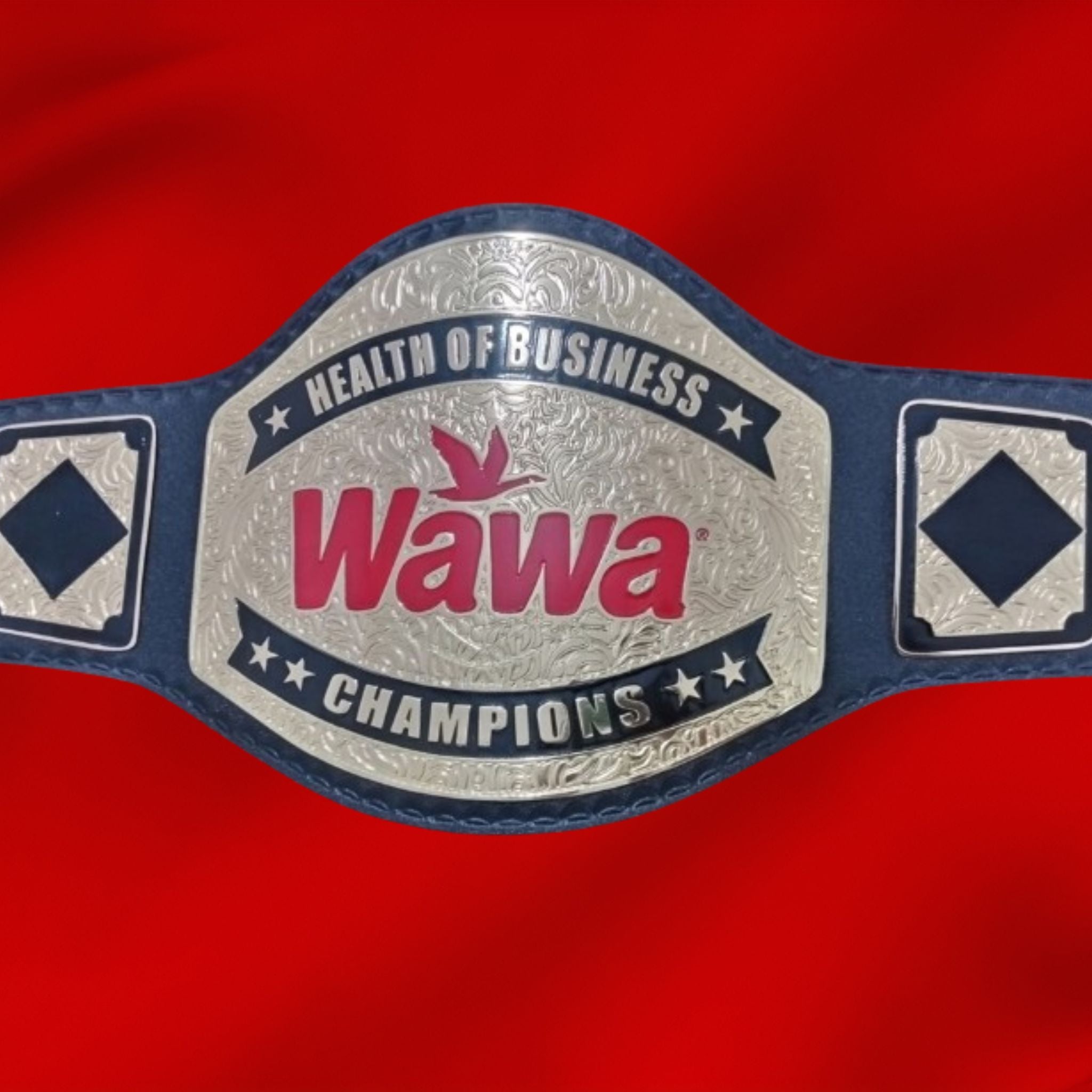 Custom WAWA Flying Bird Logo Wrestling Championship Belt - Customize Wrestling Belts