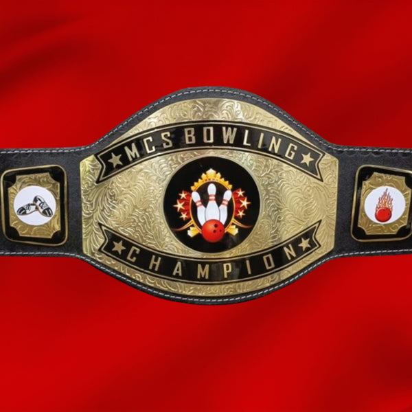 Customized Bowling Championship Wrestling Belt