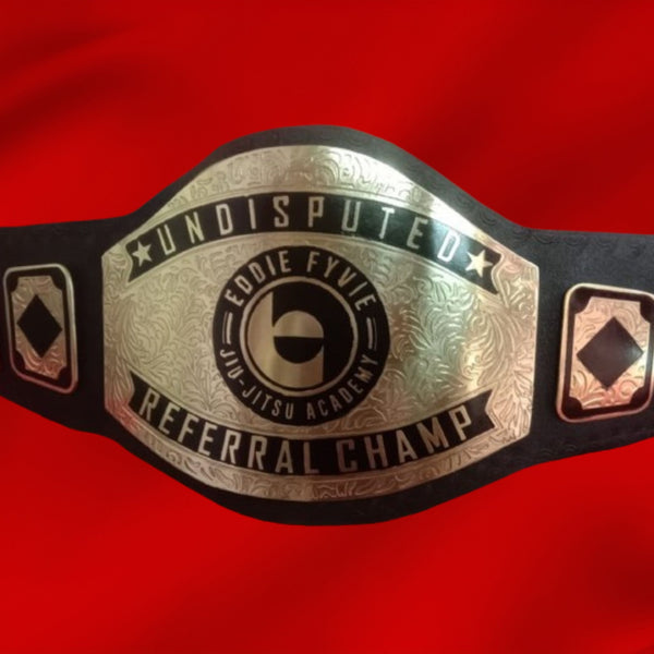 Custom Name And Jiu Jitsu Academy Logo Wrestling Championship Belt