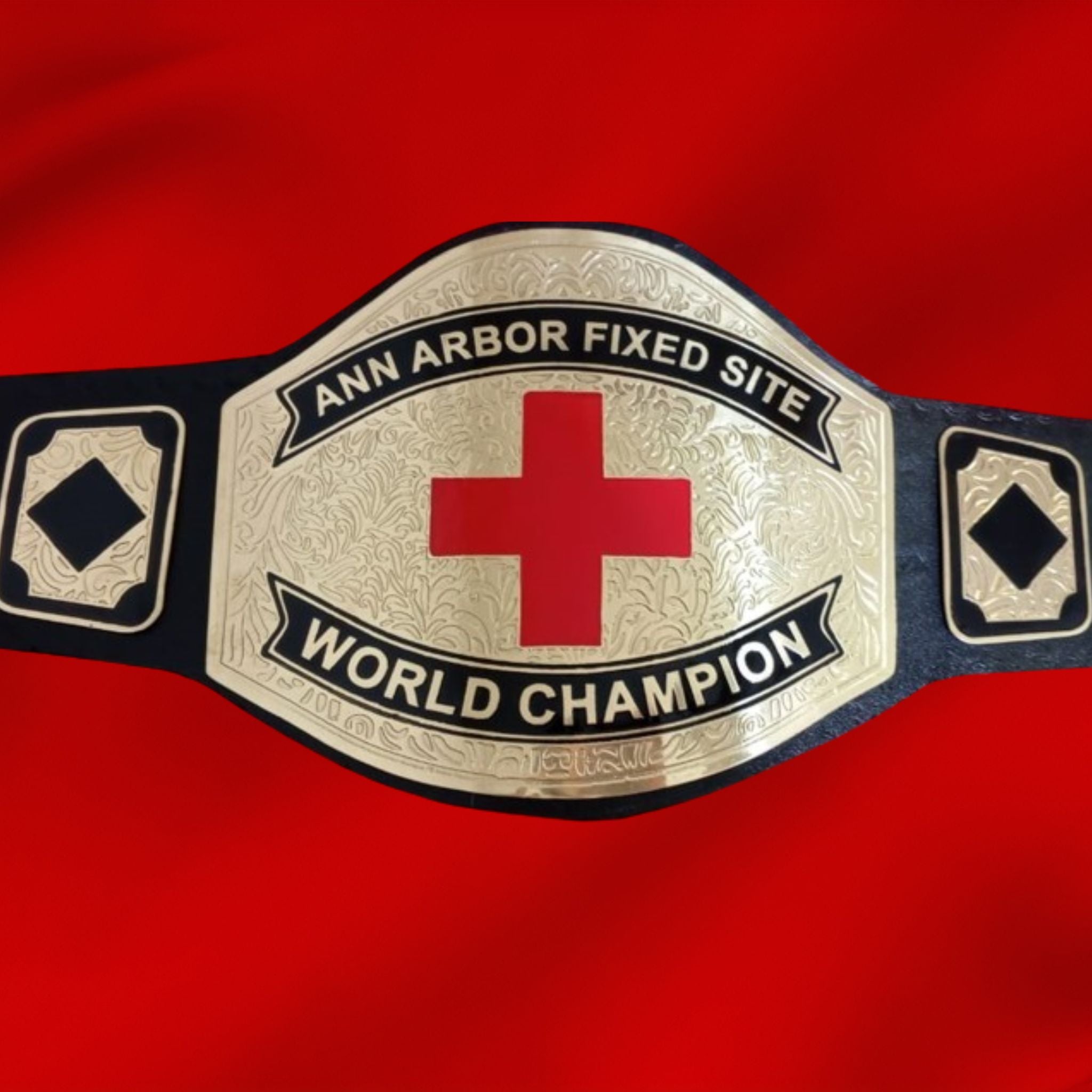 Custom Plus Sign Championship Belt - Customize Wrestling Belts