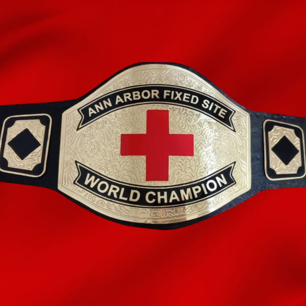 Custom Plus Sign Championship Belt - Customize Wrestling Belts