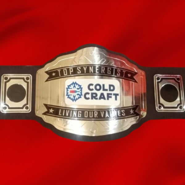 Custom Cold Craft Logo Wrestling Championship Belt