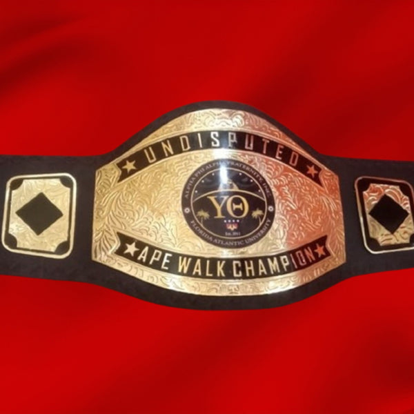 Custom Name And YO Logo For University Wrestling Championship Belt