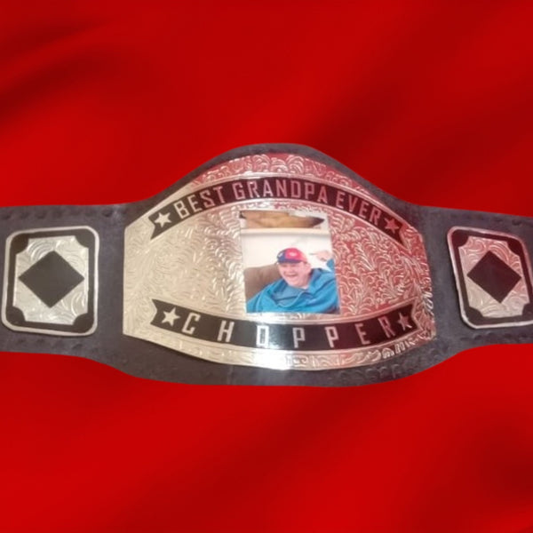 Custom Best Grand Pa Wrestling Championship Belt