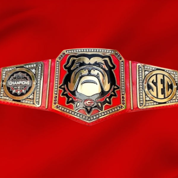Custom Georgia Bulldog National Customized Championship Belt