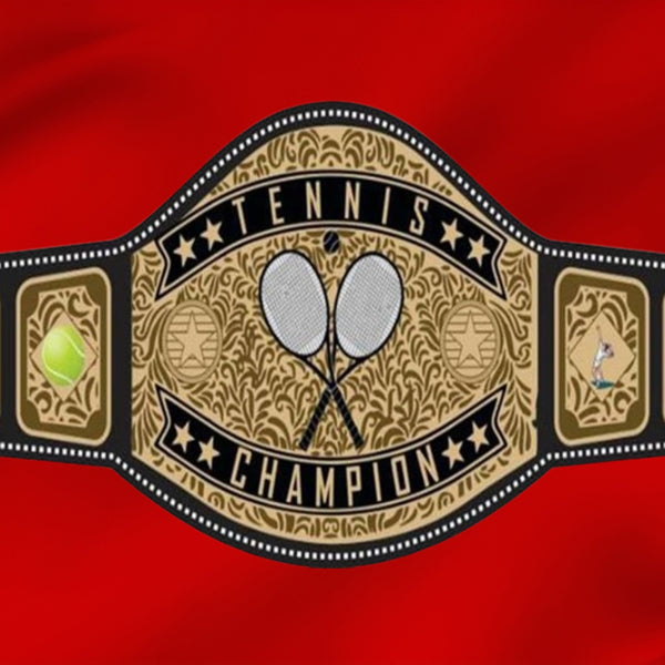 Custom Tennis Championship Wrestling Belt