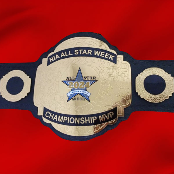 Custom Name and Star Logo Wrestling Championship Belt - Customize Wrestling Belts