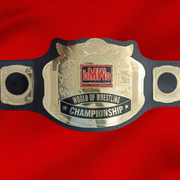 Custom Name and BMWO Logo Wrestling Championship Belt - Customize Wrestling Belts